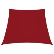 vidaXL Solsegel oxfordtyg trapets 2/4x3 m röd