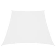 vidaXL Solsegel oxfordtyg trapets 4/5x4 m vit