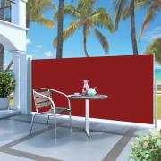 vidaXL Infällbar sidomarkis 140 x 300 cm röd