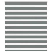 vidaXL Rullgardin zebra mörkgrå 120x150 cm tyg bredd 115,9cm polyester