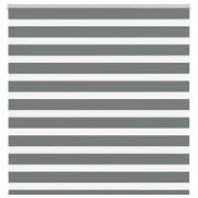vidaXL Rullgardin zebra mörkgrå 140x100 cm tyg bredd 135,9cm polyester