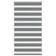 vidaXL Rullgardin zebra mörkgrå 75x150 cm tyg bredd 70,9 cm polyester