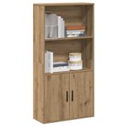 vidaXL Bokhylla ek 60x24x120 cm konstruerat trä