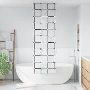 vidaXL Rullgardin för dusch 80x240 cm tyg bredd 76 cm