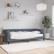 vidaXL Dagbädd med madrass mörkgrå 90x200 cm sammet