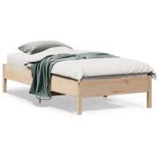 vidaXL Sängram utan madrass 90x190 cm massiv furu