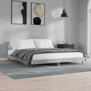 vidaXL Sängram betonggrå 140x200 cm konstruerad trä