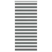 vidaXL Rullgardin zebra mörkgrå 95x200 cm tyg bredd 90,9 cm polyester