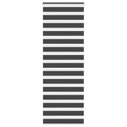 vidaXL Rullgardin zebra svart 90x200 cm tyg bredd 85,9 cm polyester