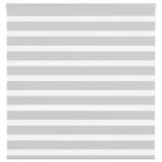 vidaXL Rullgardin zebra ljusgrå 150x150 cm tyg bredd 145,9cm polyester