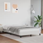 vidaXL sängram utan madrass vit 120x190 cm konstläder