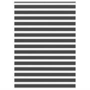 vidaXL Rullgardin zebra svart 155x230 cm tyg bredd 150,9 cm polyester