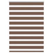 vidaXL Rullgardin zebra brun 105x150 cm tyg bredd 100,9 cm polyester
