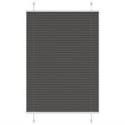vidaXL Plisserad persienn svart 90x100 cm tyg bredd 89,4 cm polyester
