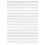 vidaXL Rullgardin zebra vit 165x200 cm tyg bredd 160,9 cm polyester