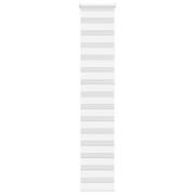 vidaXL Rullgardin zebra vit 45x230 cm tyg bredd 40,9 cm polyester