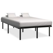 vidaXL Sängram utan madrass svart metall 160x200 cm