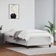 vidaXL Sängram vit 90x190 cm konstläder