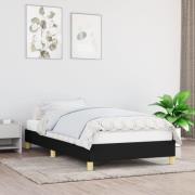 vidaXL Sängram utan madrass svart 90x190 cm tyg