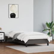 vidaXL Sängram grå 90x200 cm konstläder