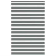 vidaXL Rullgardin zebra mörkgrå 140x230 cm tyg bredd 135,9cm polyester