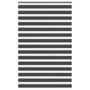 vidaXL Rullgardin zebra svart 140x200 cm tyg bredd 135,9 cm polyester