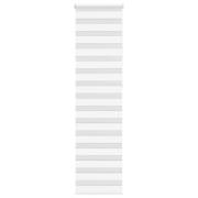 vidaXL Rullgardin zebra vit 65x230 cm tyg bredd 60,9 cm polyester