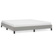 vidaXL Sängram utan madrass ljusgrå 180x200 cm tyg