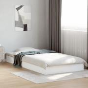 vidaXL Sängram vit 90x190 cm konstruerat trä