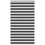 vidaXL Rullgardin zebra svart 135x200 cm tyg bredd 130,9 cm polyester