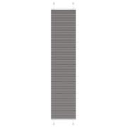 vidaXL Plisserad persienn antracit 45x200cm tyg bredd 44,4cm polyester
