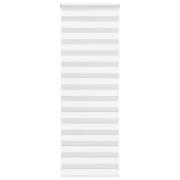 vidaXL Rullgardin zebra vit 70x230 cm tyg bredd 65,9 cm polyester