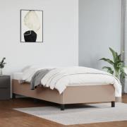 vidaXL Sängram cappuccino 100x200 cm konstläder