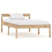vidaXL Sängram utan madrass massiv furu 100x200 cm