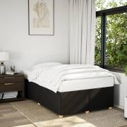 vidaXL sängram utan madrass svart 120x190 cm tyg