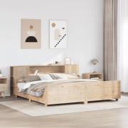 vidaXL Sängram utan madrass 180x200 cm massiv furu