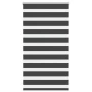 vidaXL Rullgardin zebra svart 80x150 cm tyg bredd 75,9 cm polyester
