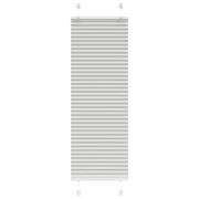 vidaXL Plisserad persienn ljusgrå 40x100 cm tyg bredd 39,4cm polyester