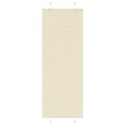 vidaXL Plisserad persienn cremefärgad 70x200 cm tyg bredd 69,4 cm