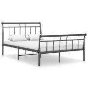 vidaXL Sängram utan madrass svart metall 120x200 cm