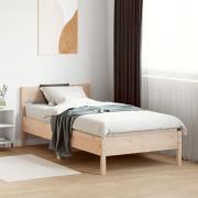vidaXL Sängram utan madrass 90x190 cm massiv furu
