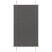 vidaXL Plisserad persienn svart 80x150 cm tyg bredd 79,4 cm polyester