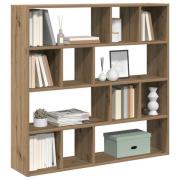 vidaXL Bokhylla/rumsavdelare hantverksmässig ek 105x24x102 cm