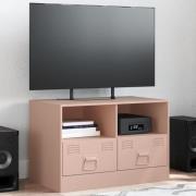 vidaXL TV-skåp rosa 67x39x44 cm stål