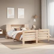 vidaXL Sängram utan madrass 160x200 cm massiv furu