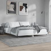 vidaXL Sängram utan madrass vit 180x200cm konstruerat trä