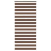 vidaXL Rullgardin zebra brun 105x230 cm tyg bredd 100,9 cm polyester