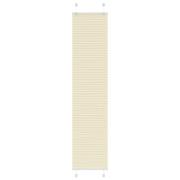 vidaXL Plisserad persienn cremefärgad 45x200cm tyg bredd 44,4cm