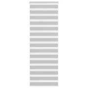 vidaXL Rullgardin zebra ljusgrå 70x200 cm tyg bredd 65,9 cm polyester