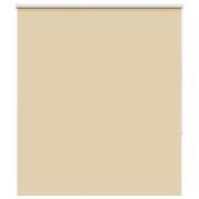 vidaXL Rullgardin mörkläggningsbar beige 125x130 cm tyg bredd 121,6 cm